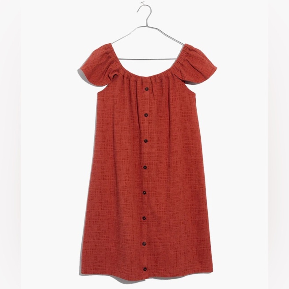 Madewell Texture & Thread Off-the-Shoulder Dress